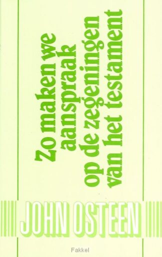 product afbeelding voor: Zo maken we aanspraak op de zegeningen