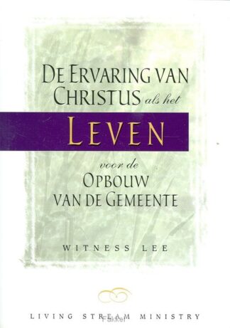 product afbeelding voor: Ervaring van Christus als het leven