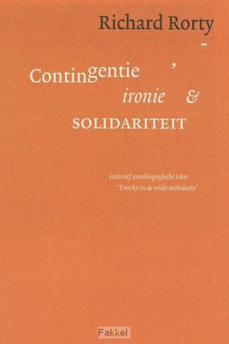 product afbeelding voor: Contingentie ironie en solidariteit