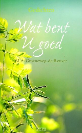 product afbeelding voor: Wat bent U goed