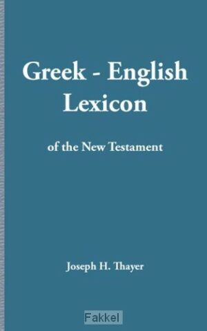 product afbeelding voor: Greek english lexicon NT