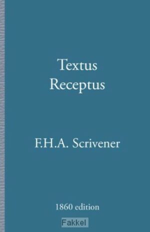 product afbeelding voor: Textus receptus  POD