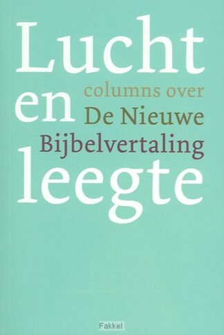product afbeelding voor: Lucht en leegte