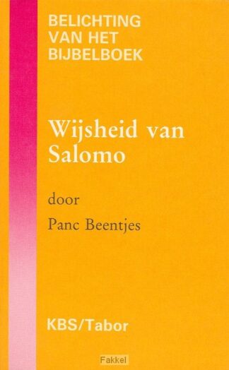 product afbeelding voor: Wijsheid van salomo  POD