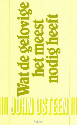 product afbeelding voor: Wat de gelovige het meest nodig heeft