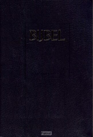 product afbeelding voor: Huwelijksbijbel sv zwart kunstl kleursne