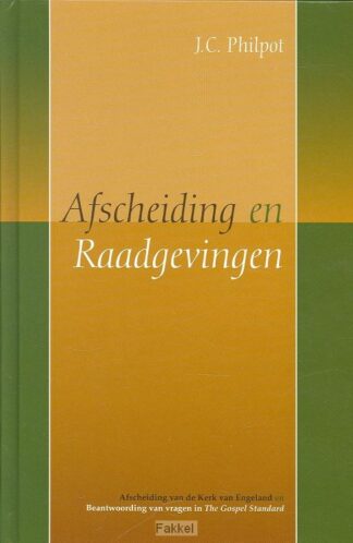 product afbeelding voor: Afscheiding en raadgevingen