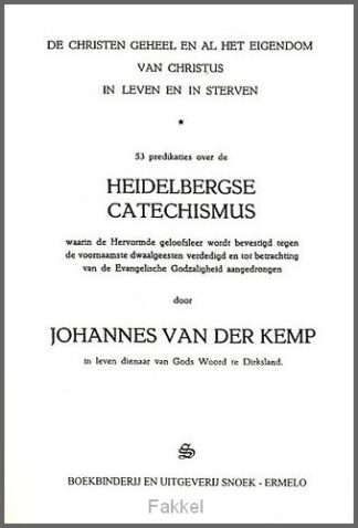 product afbeelding voor: Heidelbergse catechismus