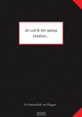 product afbeelding voor: Zo wil ik het graag hebben...