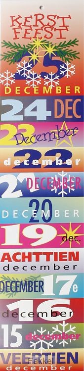 product afbeelding voor: Adventskalender leporello