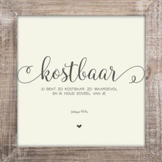 product afbeelding voor: Kostbaar 18 x 18 cm