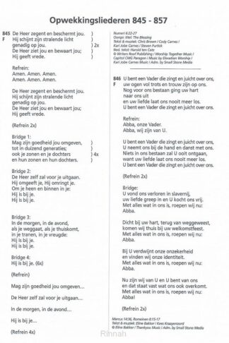 Opwekking tekst aanv 45 (845-857)