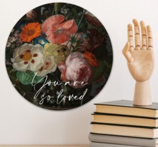 Muurcirkel 'You are so loved' 30 cm