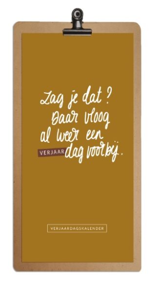 Verjaardagskalender – Kleur