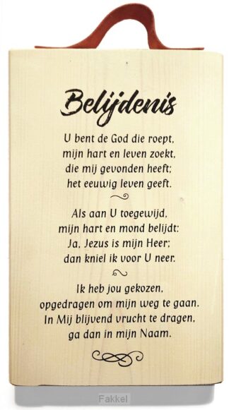 product afbeelding voor: Belijdenis