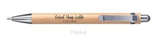 product afbeelding voor: Pen bambu geloof hoop liefde