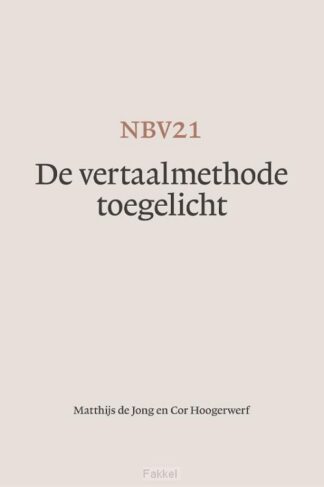 product afbeelding voor: NBV21 - De vertaalmethode toegelicht