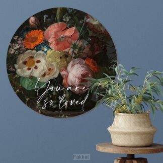 product afbeelding voor: Muurcirkel 60 cm You are so loved