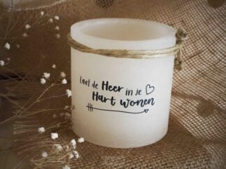 product afbeelding voor: Windlicht S "Laat de Heer in je hart won