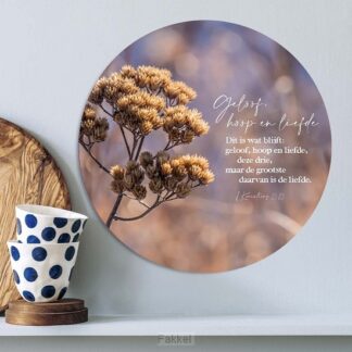 product afbeelding voor: Muurcirkel 1 korintiers 13:13