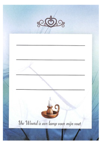 Inlegvel 100st geschenk Uw woord is...