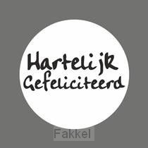 product afbeelding voor: Stickerrol 500 Hartelijk Gefeliciteerd