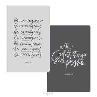 product afbeelding voor: Notepad Set (2) Be courageous