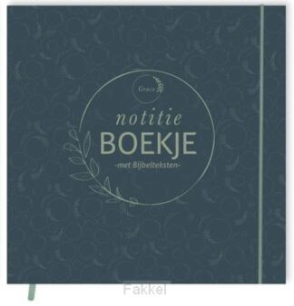 product afbeelding voor: Notitieboekje vintage blauw met bijbelte