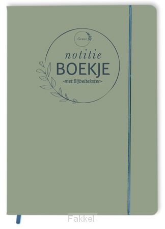 product afbeelding voor: Notitieboekje vintage groen met bijbelte