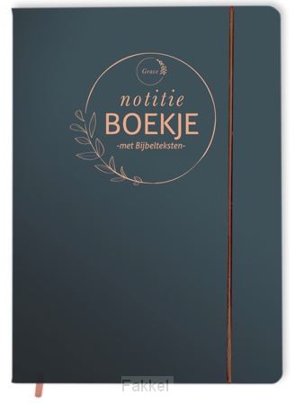 product afbeelding voor: Notitieboekje vintage blauw met bijbelte
