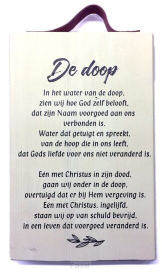 product afbeelding voor: De doop