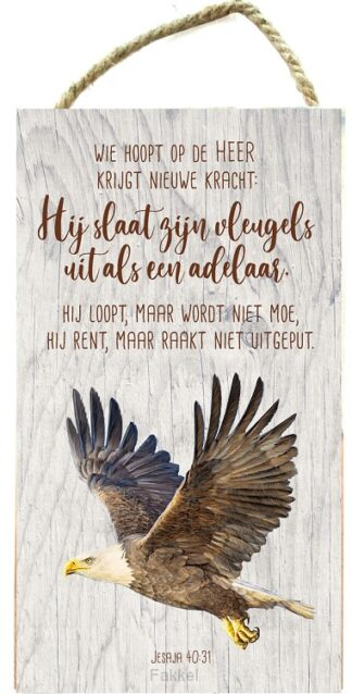 product afbeelding voor: Wie hoopt op de Heer-adelaar Jes 40:31