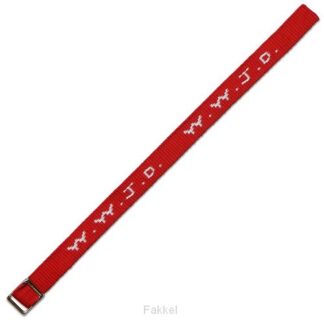 product afbeelding voor: W w j d armbandje geweven rood