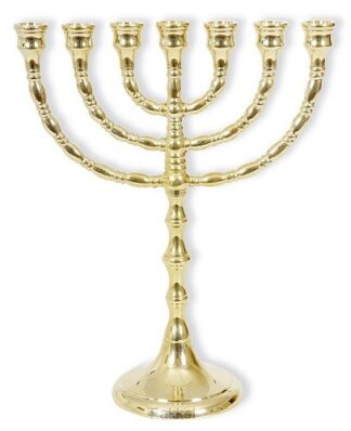 product afbeelding voor: Menorah 29.5cm goudkleur