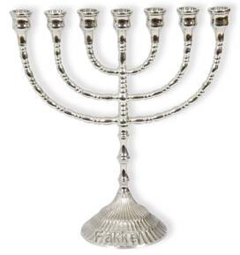 product afbeelding voor: Menorah 24.5cm zilverkleur
