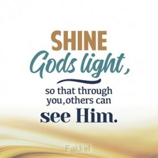 product afbeelding voor: Wk kerst shine Gods light so that