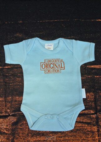 product afbeelding voor: Romper God''s Original Blue 62-68