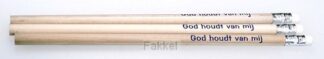 product afbeelding voor: Potloden naturel God houdt van mij