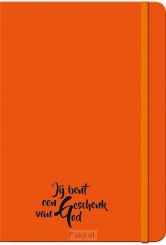 product afbeelding voor: Schrijfboekje oranje geschenk van God