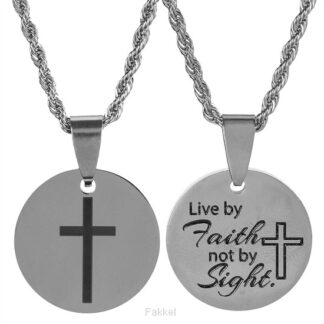 product afbeelding voor: Live by faith not by sight -  2 cm