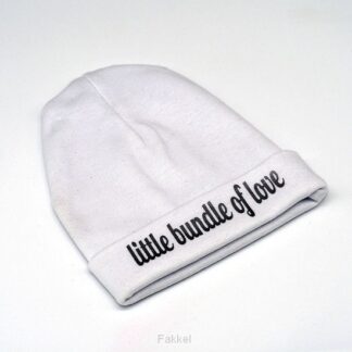 product afbeelding voor: Muts wit bundle of love