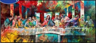 product afbeelding voor: Last Supper abstract 30x60cm Square dril