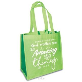 product afbeelding voor: Eco Tote Bag God created you