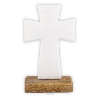 product afbeelding voor: Enamel Cross Small White