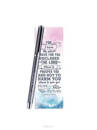 product afbeelding voor: Gel Pen/Bookmark For I know the Plans