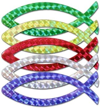 product afbeelding voor: Vis magnetisch groen glitter