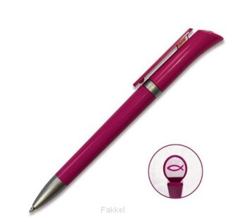 product afbeelding voor: Pen met ichtus logo roze