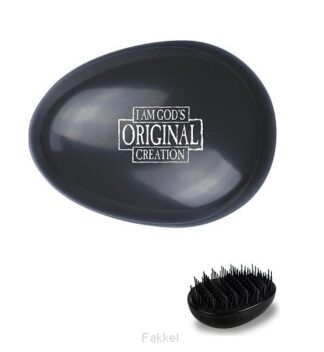 product afbeelding voor: Haarborstel zwart I am God original crea