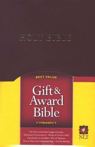 product afbeelding voor: NLT gift & award bible burgundy