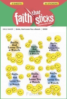 product afbeelding voor: Stickers Smile God loves you a bunch